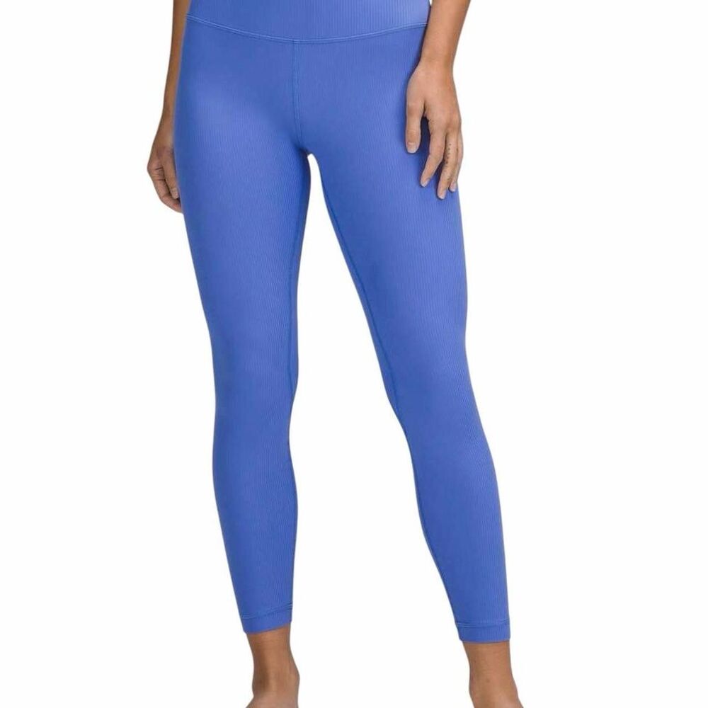Lululemon Align Ribbed High-Rise Pant 25" in Wild Indigo